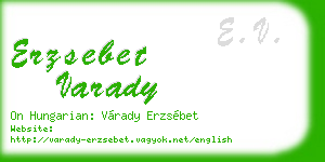 erzsebet varady business card